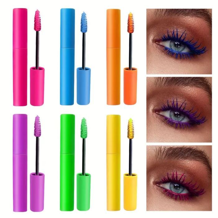 Colored Mascara, Colorful Waterproof Mascara For Eyelashes