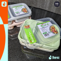 Meal Prep Containers 2 Compartment 700ml BPA Free with Transparent Lids Microwave and Freezer Safe. 