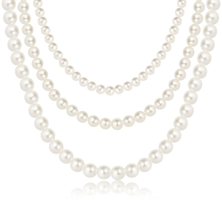 Wholesale High Quality Real Fresh Water Pearl Necklace Mens Stainless Steel Natural Freshwater Pearl Choker Pearl Necklace
