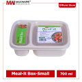 Maxware Household Meal-it Box Small 700ml, Lunch Box with two portions/Compartments, Best Meal box for Office/School/College/University, Meal it Box Small available in 4 beautiful Colors. 