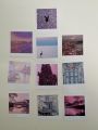 Pink aesthetic Polaroids Pack of 10 - Size: (5 x 5) cm. 