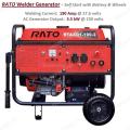 RATO Welding Generator 190A - 420cc Self Start Petrol Engine Driven Welder Generator 3.5 kW - Portable Welding Machine - RTAXQ1-190-2 with Battery n Wheels. 