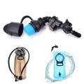 【Footprint】 Aaogo New Water Bag Silicone Curved Hydration Pack Suction Nozzle Bite Valve Bladder. 