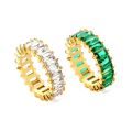 Ason jewelry Waterproof wedding rings couple Diamond Wholesale stainless steel 18k Gold plating engagement bride rings for women. 