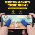 (2 PCS) Pair of Finger Cover Breathable Game Controller Finger Sleeve For PUBG Sweat Proof Non-Scratch Touch Screen Gaming Thumb Gloves Best For Free Fire - Fortnite - Call Of Duty - PUBG Mobile. 