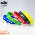 Carat Motivational Bracelets 12 Pcs Colorful Silicone Bracelets with Motivational Quotes Perfect Graduation Gift for Students Inspirational Wristbands for Classmates Elastic Unisex Design. 