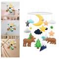 Crib Hanging Toys Sensory Toy Photography Props Baby Crib Mobile for Nursery. 