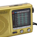 KK9 Two Band Vintage FM Radio Sound Big Cross Border Portable Retro Mini Standard Antenna AM. 