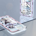 UCUC for Infinix Note 12 G96 Back Cover Cute Kuromi Transparent TPU Ultra Thin Soft Phone Cases. 