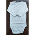 Pack of 3 - Baby Bodysuits Romper Full Sleeve - White. 