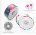 Pearl Hijab Pins Water Drop Pins Wheels Of 40 Pins For Women Safety Scarf Pins.Pack of  Hijab Pins Multi Color Hijab Pin Scarf pins. 