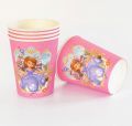 PRINCESS SOFIA PAPER CUPS - PACK OF 10 PAPER CUPS - PRINCESS SOFIA THEME PAPER CUPS. 