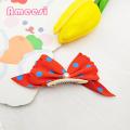 Ameesi Cat Hair Clip Comfortable Polka Dots Pet Cat Dog Bowknot Hair Accessories. 