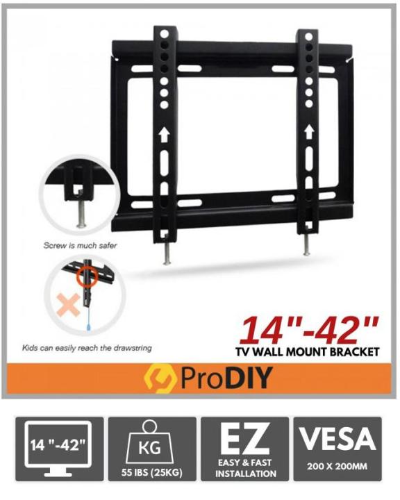 NICE%20Steel%20LED%20LCD%20TV%20Wall%20Mount%20Bracket%20Stand%2014-42"%20for%20Samsung%20Sony%20-%20Image%204