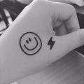 Beautiful 6 Smiley And 4 Electric Sign tatto In One Sheet Temporary Tattoo Sticker Tattoo Sheet Water Proof Temporary Tatoo Body Art Fashion Removable Non-Toxic Waterproof Tatto Stickers For Man Woman Boys & Girls Unisex Tatt0. 