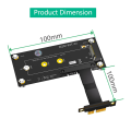 For M.2 NGFF NVME M-Key SSD to PCI-E 1X Extension Cable with Magnetic Pad Support 2230/2242/2260/2280 M.2 SSD for PC. 