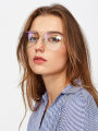 Fashion glasses for girls - Aviator style. 