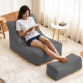 Lounger Bean Bag with Footstool. 
