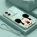 Vivo Y17s Y17 Y12 Y15 Y11 Y19 Lovely Mickey Mouse 6D Plating Square Edges Case Exquisite Soft Casing Cover. 