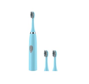 PREMIUM Electric Toothbrush for Adults WITH (2 EXTRA BRUSH HEADS) | Soft DuPont Bristle Portable Battery Endurance IPX6 Waterproof Intelligent Effective Oral Care