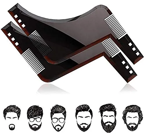 Double%20Side%20Beard%20Shaping%20Tool%20Template%20Beard%20Shaper%20Tool%20PLUS%20Comb%20For%20Line%20Up%20and%20Men%20Bread%20Comb%20-%20Image%207
