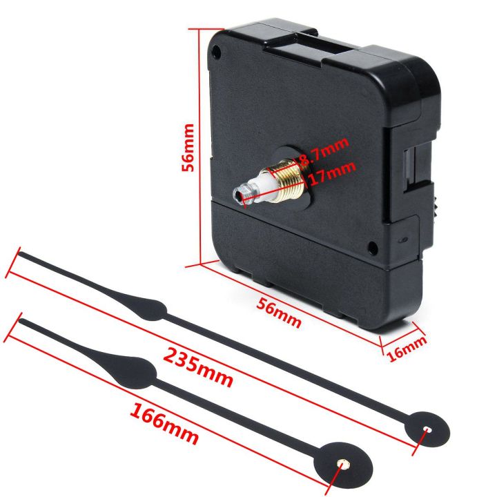 1Pcs High Torque Quartz Clock Movement Mechanism Long Spindle Hand DIY