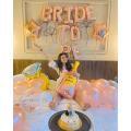 Bride To Be Decoration Theme Set 1 Pcs Bribe To Be Foil 20 Pcs Balloons 5 Pcs Confetti Balloons 2 Foil Star Bride To Be Theme Items & Décor-Wedding Decoration. 