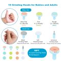 Online Karachi Electric Baby Nail Trimmer with 6 Grinding Heads and LED Light for Babies and Newborns. 