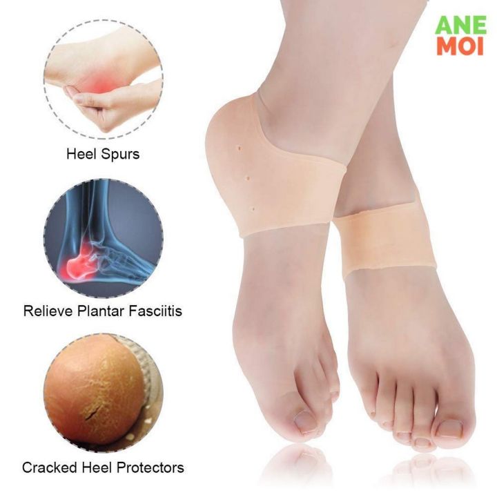 Silicone Gel Heel Pad Socks for Pain Relief