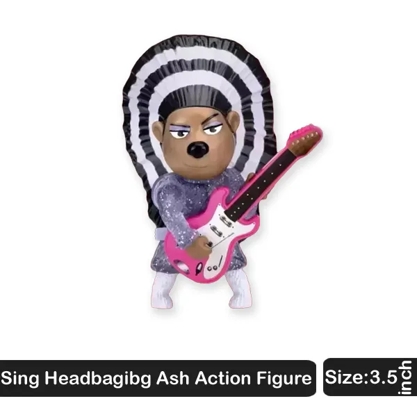 Headbagibg Ash Sing Cartoon Character inch Action Figure Toy
