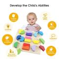Wooden Geometric Shapes Puzzle - Multicolor Kids Early Educational Toys. 