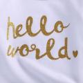 Infant Newborn Baby Girls HELLO WORLD Romper Tops+Pants Bodysuit Clothes Outfits. 