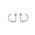 D Shape Nose Rings, Curved Fake Nose Piercing Stud Stainless Steel Nose ring. 