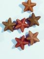 Cute Brown Tiny Star Plastic Beads – Pack of 40gms. Versatile for DIY Jewelry, Craft Projects, Dress Accessories, Home Decorative Ideas.. 