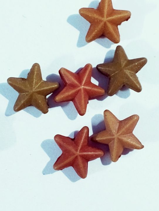 Cute Brown Tiny Star Plastic Beads – Pack of 40gms. Versatile for DIY Jewelry, Craft Projects, Dress Accessories, Home Decorative Ideas.