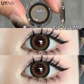 【HOT】 UYAAI 15MM Enlarge Pupils Colored Black Lenses For Eyes Brown Contact Lens Colorcon High Quality Lense 14.5Mm/14.2Mm Natural Len. 
