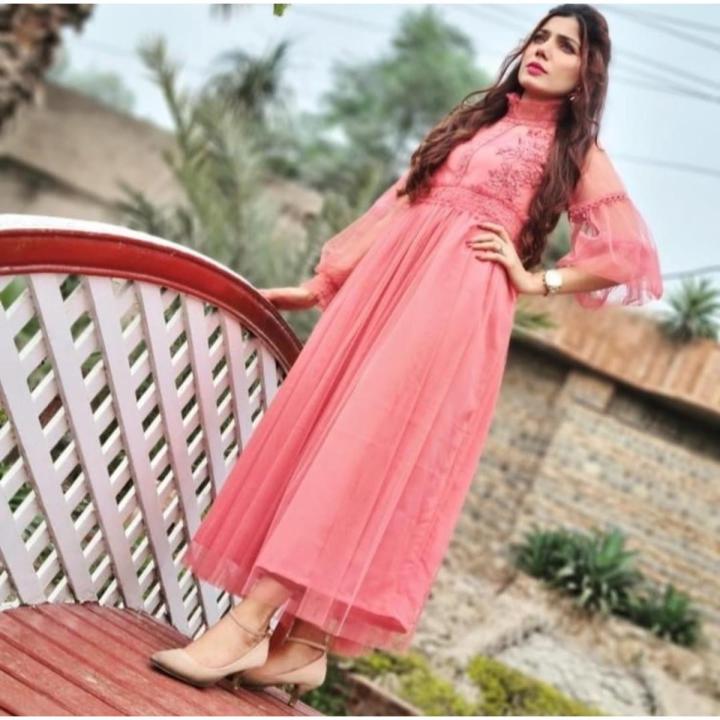 TOP TRENDINNG STYLISH BUBBLE BALOON MEXI FROCK FOR WOMEN  DESIGN