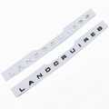 Toyota Land Cruiser Words Alphabet Letters Bonnet / Hood Logo / Emblem (Black). 