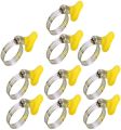 Pack of 3 , Pack of 6 ,  Pack of 10 , Adjustable Hose Pipe Clamp 3/4 Inches 19 mm Jubilee Clamp for Garden and Home General Hose application. 
