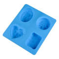 4 Shapes Soap Mold Silicone With Design Embossed Design 03. 