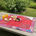 Customize dastarkhwan parachute material Dastarkhwan Parachute fabric Sardar Collection Dining mat Waterproof Easy to clean Foldable Dastarkhwan Portable dining spread Lightweight Durable Tear-resistant Heat resistant Multi-purpose Table protector Picnic. 