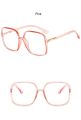 Oversized Green Prescription Reading Glasses Transparent Large Square Frames Computer Anti Blue Light Glasses Degree 0 to 6. 