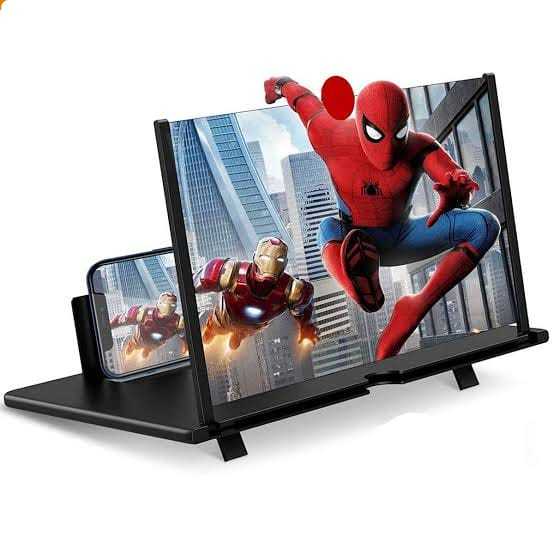 3D Screen Magnifier for Cell Phone Universal Smartphone Magnifying Screen Thin and Portable Mobile Phone Screen Amplifier Compatible with All Smart Phones