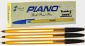 10pcs Ball pen Piano_ Peela Yellow body, Black ink ballpoint. 