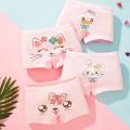 Girls 4 Pcs/lot Underwear Teenagers Panties Boxers Cartoon Printed Shorts for Kids Children's Clothing Baby Cotton Briefs. 