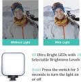 Vloging Video Making AY49 for Smartphone and Camera Vlogging Video Making Kit RGB Studio Kits Video Recording Photography Suit with Microphone LED Fill Light Mini Tripod Kit With Remote. 