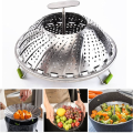 Steamer Folding Seamer , Stainless Steel Food Steamer Basket | Premium Expandable Steam Basket. 