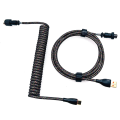 Mechanical Keyboard Cable Aviation Plug-In Cable Spring Cable Game Keyboard Cable Mechanical Keyboard Coiled Cable. 