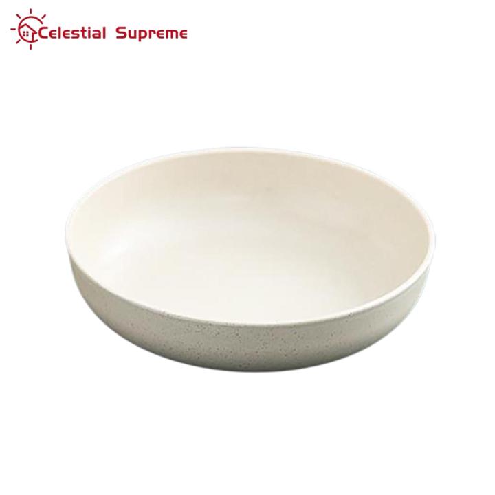 Plastic Plates Food Grade Wheat Fiber Flat Plastic Plates