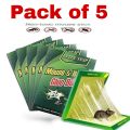 Pack of 5 - Mouse & Rat Glue Traps - Special Catch Mouse & Rat Bond Trap - Mouse Trap Book - Mouse Catcher Glue Book - Rat Glue Pad - Mouse and Rat Trap Glue Book with Extra Stickiness. 